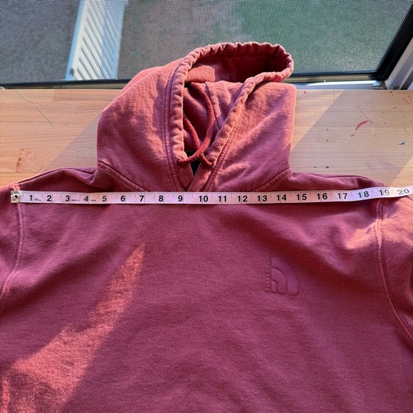 The North Face Garment Dyed Red Fleece Hoodie - Picture 6 of 8